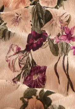 Длинная юбка Crinkle Regular Fit Next, нежно-розовый цветочный принт