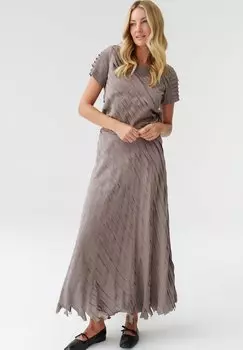 Длинная юбка DAKNA TATUUM, коричневый