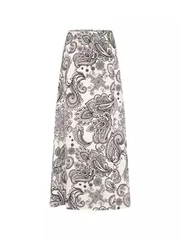 Длинная юбка DreiMaster Klassik, цвет weiss schwarz