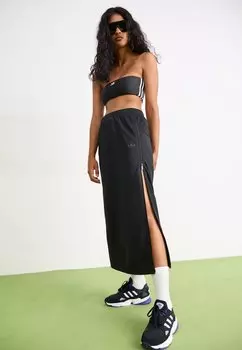 Длинная юбка Firebird Skirt adidas Originals, черная