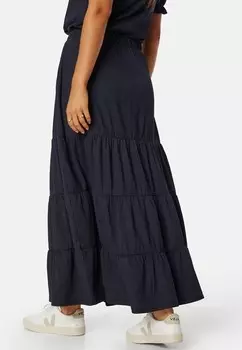 Длинная юбка Flounce Bubbleroom, темно-синяя