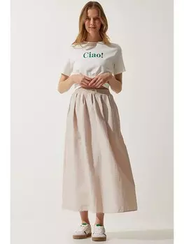 Длинная юбка Happiness Istanbul, бежевый
