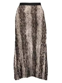 Длинная юбка Herrlicher Plissee, цвет braun/beige