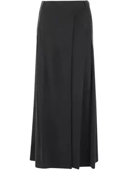 Длинная юбка из интерлока Giorgio Armani, серый