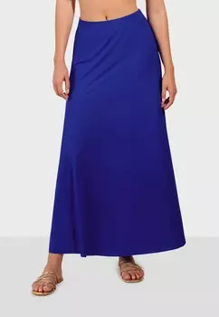 Длинная юбка JAYA Pain de Sucre, металлик синий
