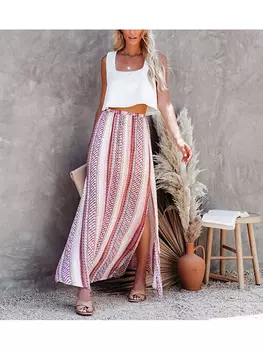 Длинная юбка LA Angels, кремовый