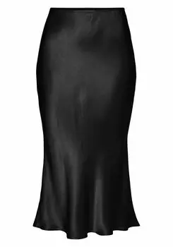 Длинная юбка LASCANA Web, черный