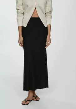Длинная юбка Mango, черный