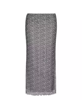 Длинная юбка myMo ROCKS, цвет white black