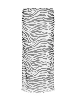 Длинная юбка myMo ROCKS, цвет white black