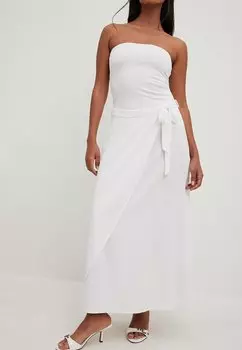 Длинная юбка NA-KD, белый