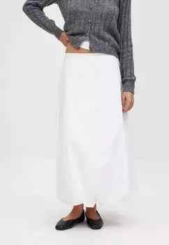 Длинная юбка NA-KD, белый