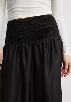 Длинная юбка NA-KD, черная