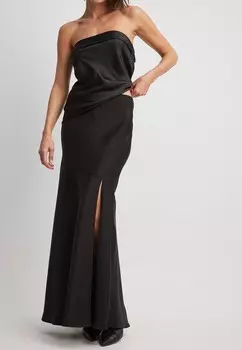 Длинная юбка NA-KD, черная