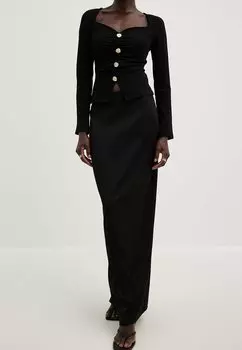 Длинная юбка NA-KD, черный