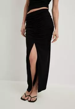 Длинная юбка NA-KD, черный