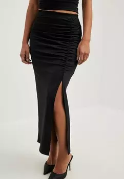 Длинная юбка NA-KD, черный