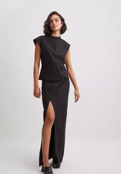 Длинная юбка NA-KD, черный