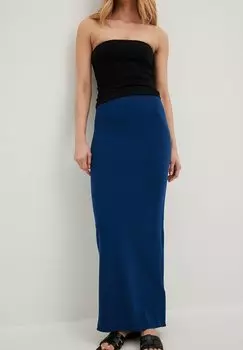 Длинная юбка NA-KD, синий