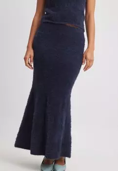 Длинная юбка NA-KD, синий