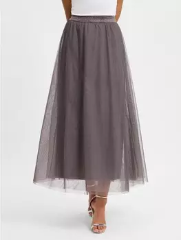 Длинная юбка NMPH Nuea, антрацит