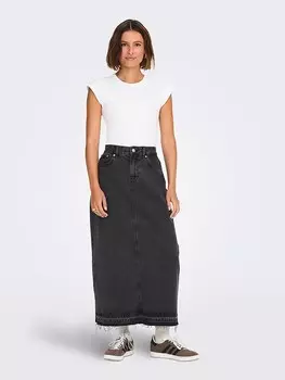 Длинная юбка ONLY Jeans, антрацит