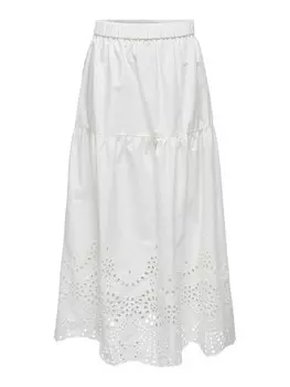 Длинная юбка ONLY Maxi Roxanne Alicia, белый