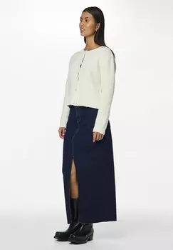 Длинная юбка PCJESSIE ANKLE NOOS EXP Pieces, темно-синий