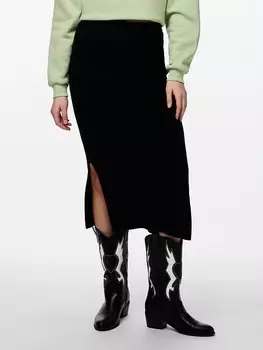 Длинная юбка Pieces Crista, черный