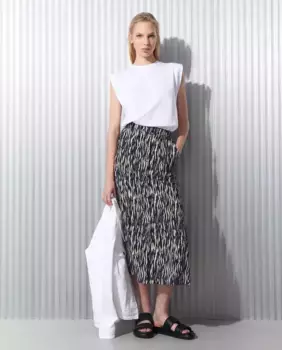 Длинная юбка пояс из рафии Easy Wear, цвет Crudo