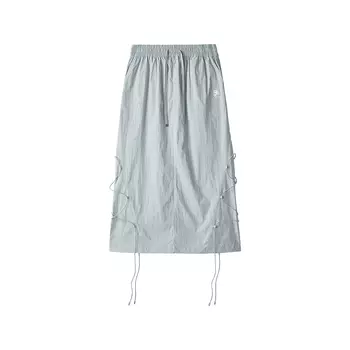 Длинная юбка повседневная женская, светло-пыльно-серые Skechers, Light Dusty Gray-00U1
