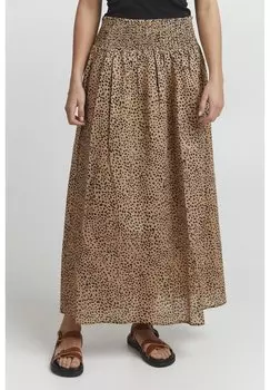 Длинная юбка PULZ, бежевый