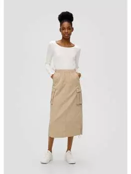 Длинная юбка QS, бежевый