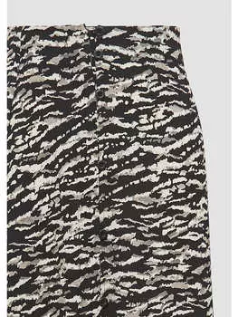 Длинная юбка QS, цвет mehrfarbig-schwarz