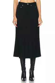 Длинная юбка Rick Owens, черный