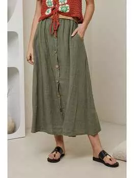Длинная юбка Rodier Lin, хаки