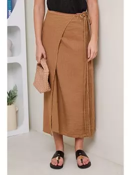 Длинная юбка Rodier Lin, кэмел