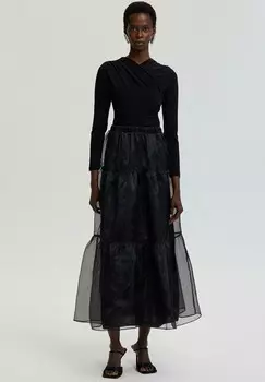 Длинная юбка RUFFLED ORGANZE Touch Priv, черный