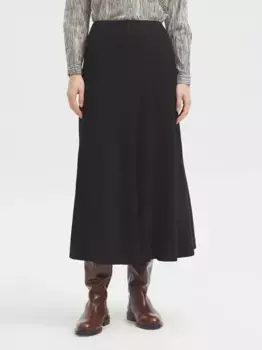 Длинная юбка с эластичным поясом Nice Things, темно-серый