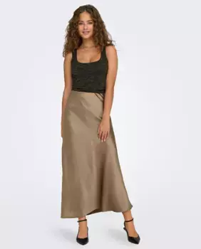 Длинная юбка с принтом Only, цвет Topo