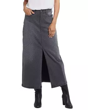 Длинная юбка с высокой посадкой NYDJ, цвет multi