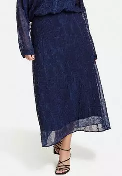 Длинная юбка Samoon, серо-голубой