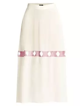 Длинная юбка Sardinia с вырезами Valimare, кремовый