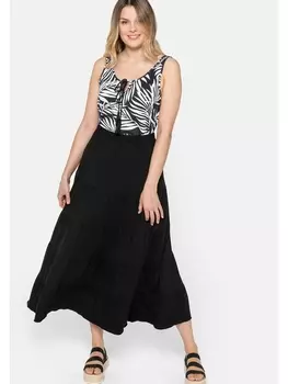 Длинная юбка sheego Strand, черный