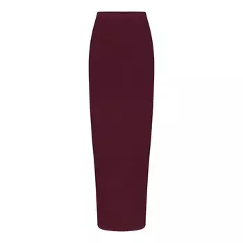 Длинная юбка SKIMS, цвет bordeaux