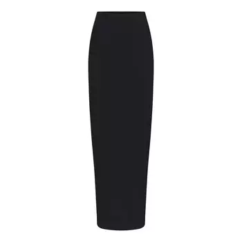 Длинная юбка SKIMS Soft Lounge, цвет Onyx