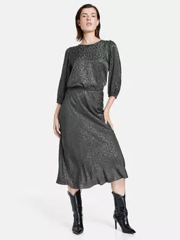 Длинная юбка TAIFUN, антрацит