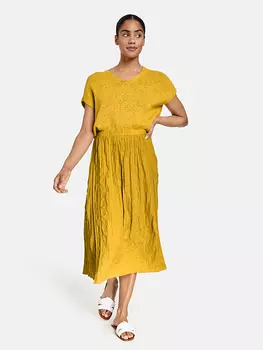 Длинная юбка TAIFUN, цвет Senf