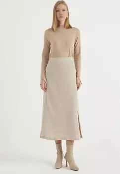 Длинная юбка Tbn, бежевый