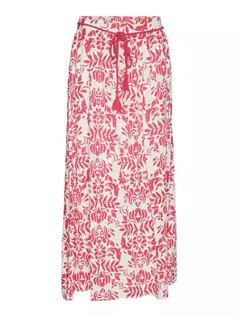 Длинная юбка Vero Moda, цвет pink/wei